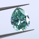 Loose Moissanite Fancy Blue Clean Pear Cut 6.00 x 4.00 MM