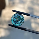 Loose Moissanite Fancy Blue Clean Portuguese Cut 7.00 MM