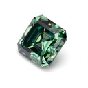 Loose Moissanite Green Clean Asscher Cut 7.50 MM
