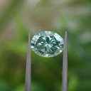 Loose Moissanite Green Clean Oval Cut 6.00 x 4.00 MM