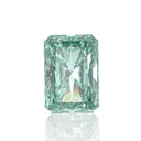 Loose Moissanite Green Clean Radiant Cut 6.00 x 4.00 MM