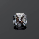 Loose Moissanite Grey Clean Asscher Cut 11.00 x 9.00 MM