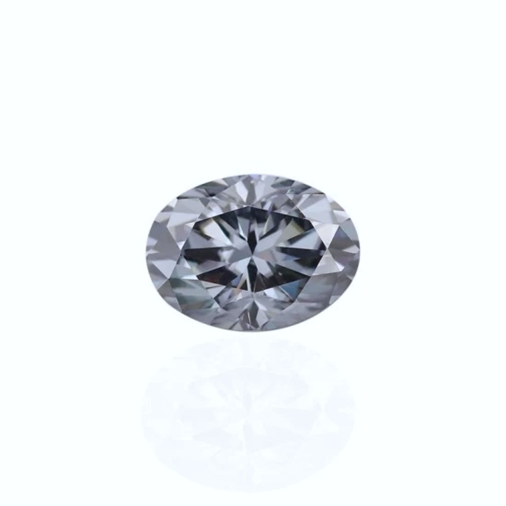 Loose Moissanite Grey Clean Oval Cut 12.00 x 10.00 MM