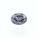 Loose Moissanite Grey Clean Oval Cut 9.00 x 6.00 MM