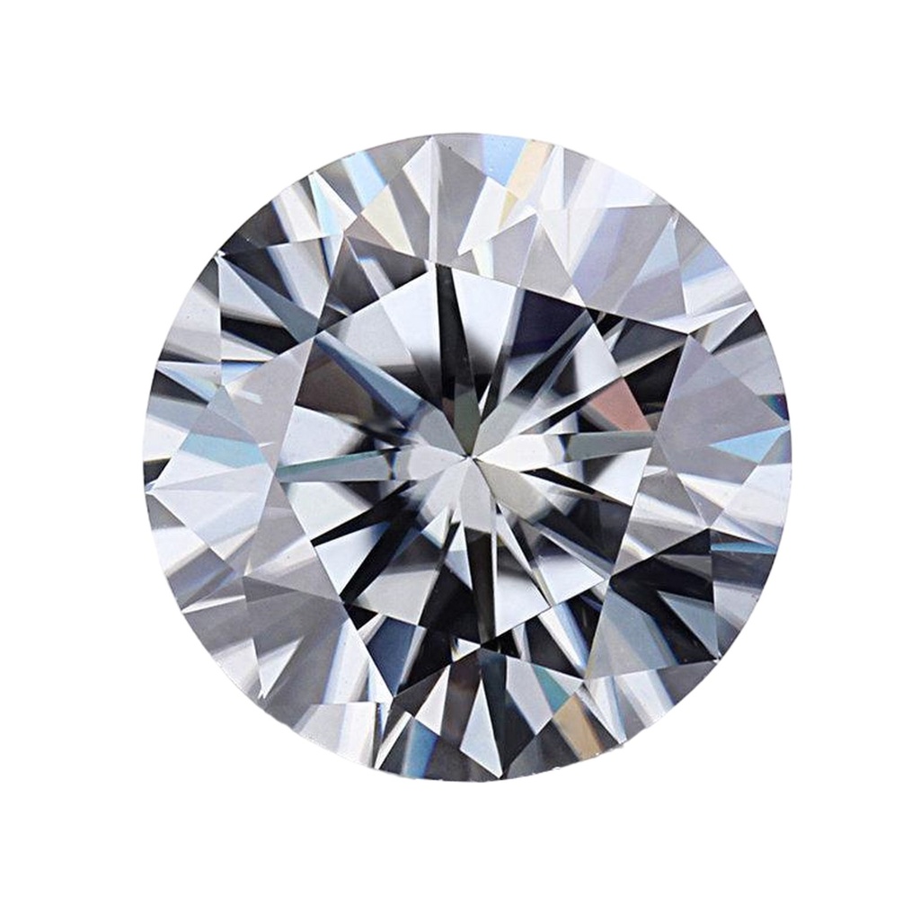 Loose Moissanite Grey Clean Round Cut 9.00 MM