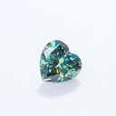 Loose Moissanite Light Green Clean Heart Cut 8.50 MM