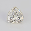Loose Moissanite Off White Clean Heart Cut 10.50 MM