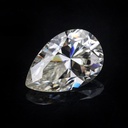 Loose Moissanite Off White Clean Pear Cut 5.60 x 3.80 MM