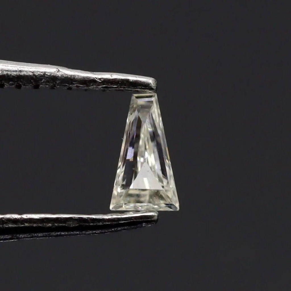 Loose Moissanite Off White Yellow Clean Tapered Baguette Cut 8.00 x 5.00 MM