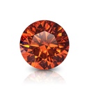 Loose Moissanite Orange Clean Round Cut 12.00 MM