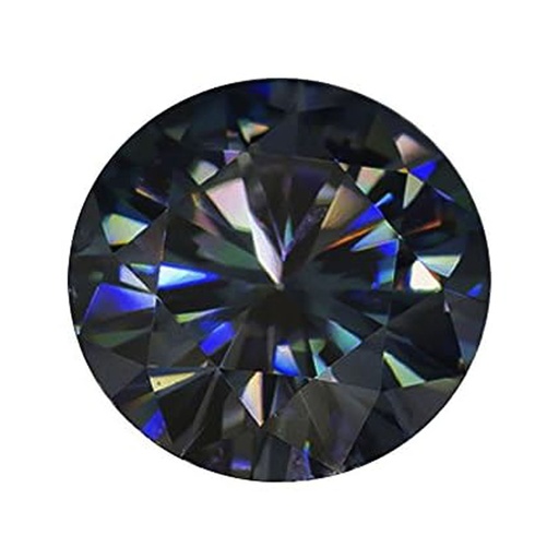 [MORDPB110] Loose Moissanite Peacock Blue Clean Round Cut 10.00 MM