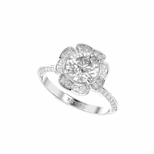 Round Diamond Women Ring