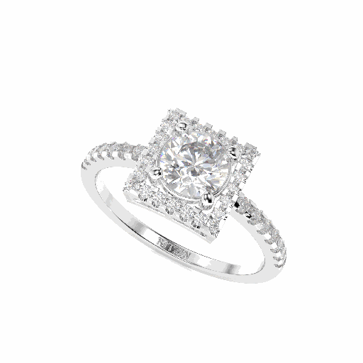 Round Diamond Women Ring