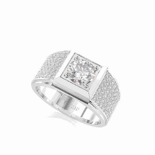  Round Diamond Men's Ring