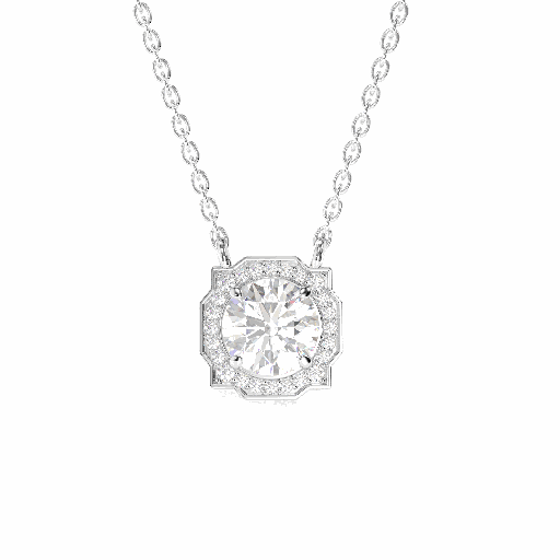 Round Diamond Pendant