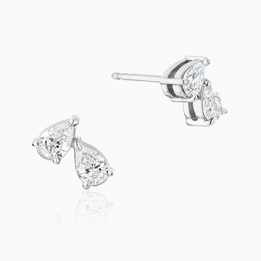 Pear Cut Diamond Stud Earring For Women