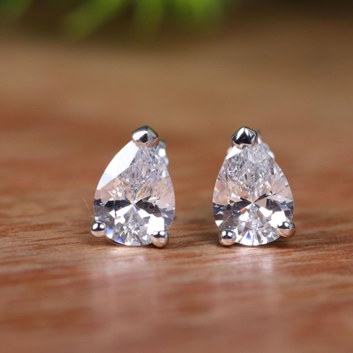  Pear Cut Stud Earring For Women