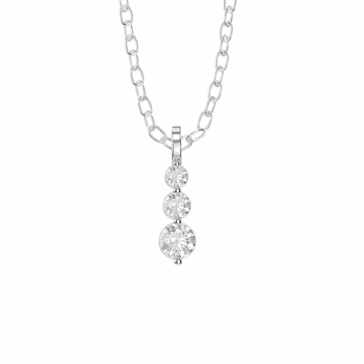 Round Diamond Pendant For Women