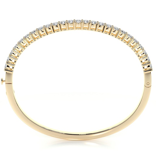 Round stone Sterling Silver Tennis Bracelet For Women