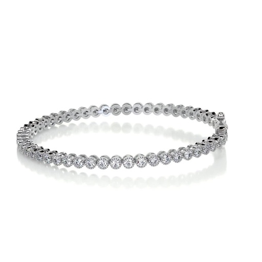 Round Cut Diamond Tennis Bracelet For Women