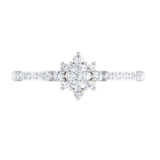 Round Cut Diamond Unique Style Engagement Ring for Women