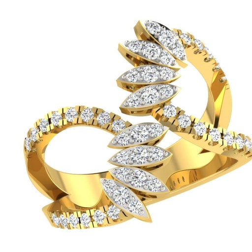 Round Cut Diamond Unique Style Anniversary Ring for Women