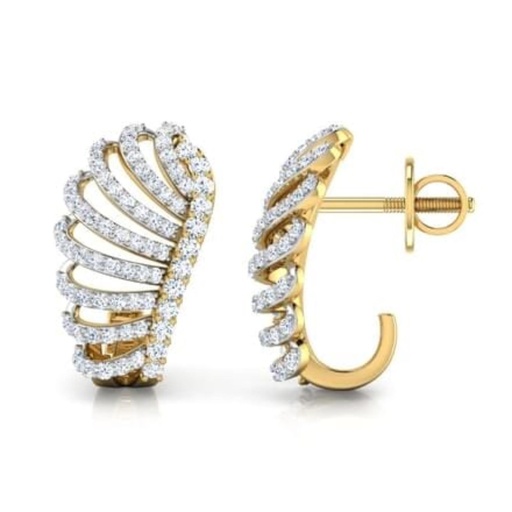 Round Cut Diamond Unique Earrings For Women