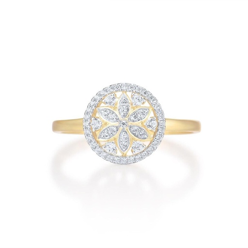  Diamond Yellow Gold Ring 
