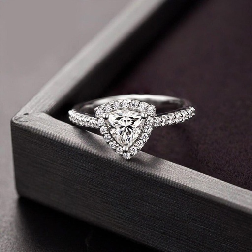 Triangle Cut Engagement Ring