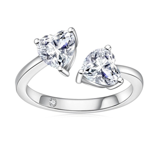 Heart Shape Toi Et Moi Engagement Ring For Her