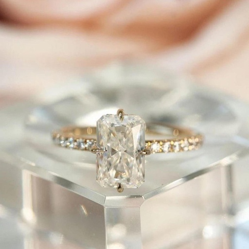  Radiant Diamond Engagement Ring for Women