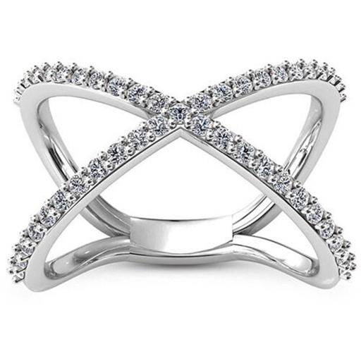 Round Cut Diamond Moissanite Ring for her
