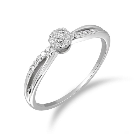 Round Diamond Fancy Engagement Ring For Women