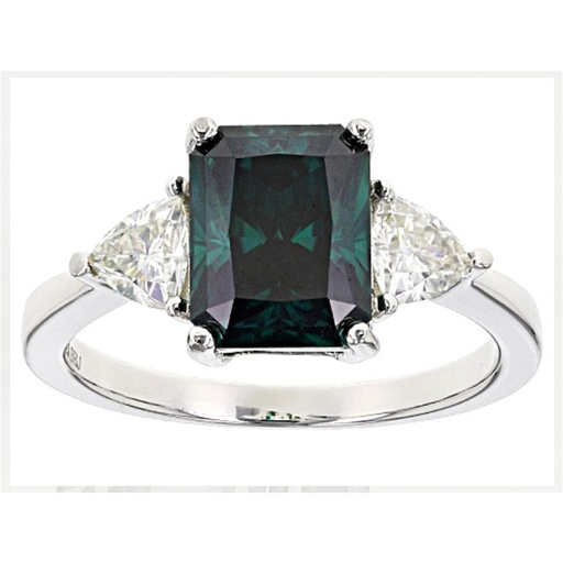 Radiant Cut Three Stone Engagement Ring for Women