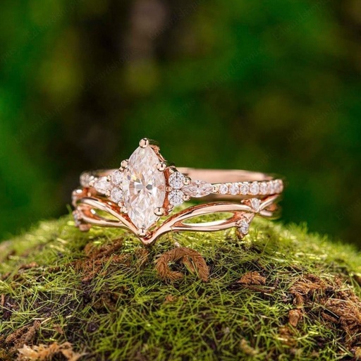 Marquise Diamond Unique Bridal Ring for Women
