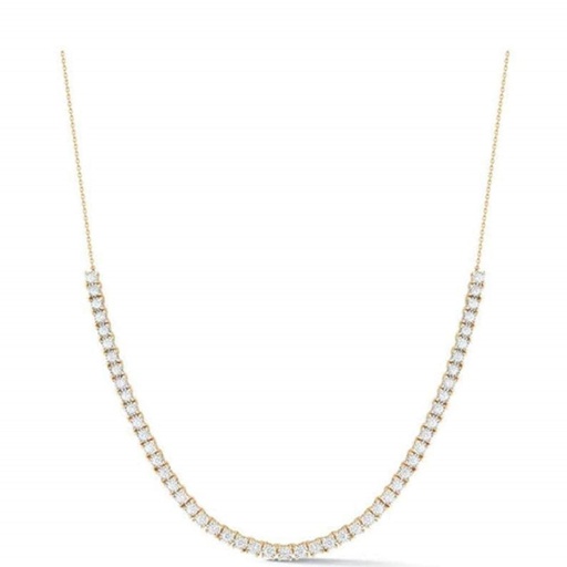 Round Cut Diamond Necklace For Women