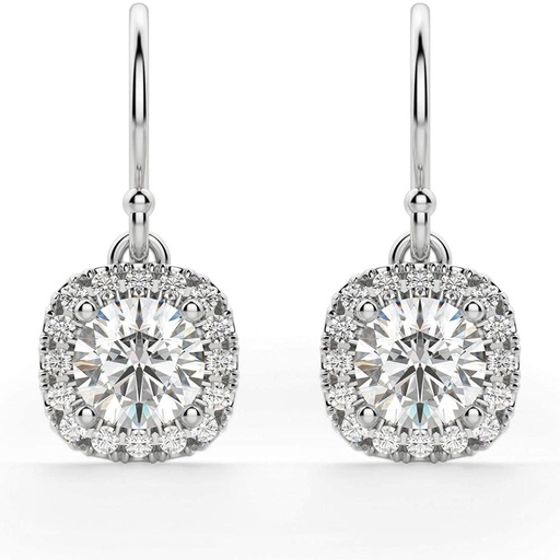 Round Diamond Earrings For Women