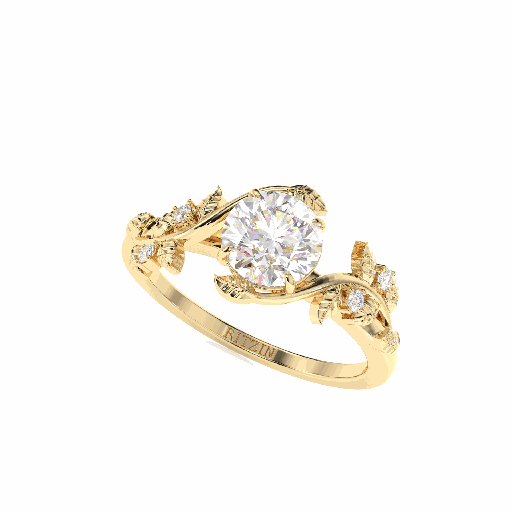 Round Diamond Engagement Ring for Women