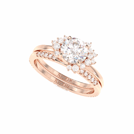 Round Diamond Bridal Ring for Women