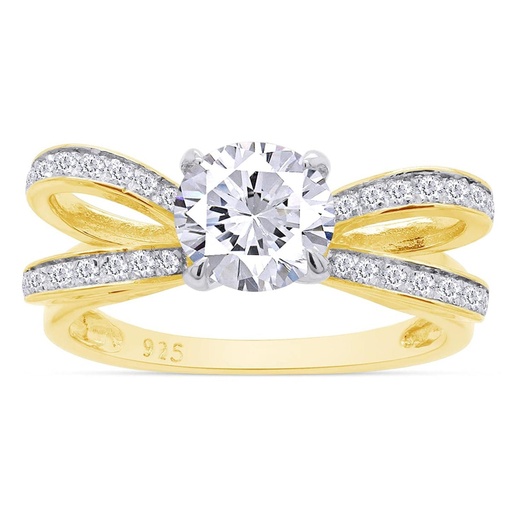 Round Cut Diamond Unique Style Anniversary Ring for Women