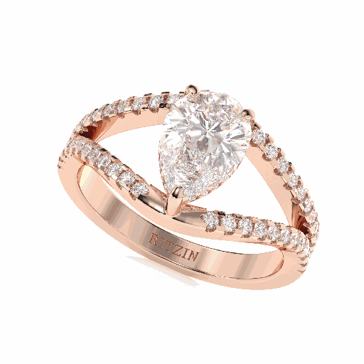 Pear Diamond Engagement Ring for Women