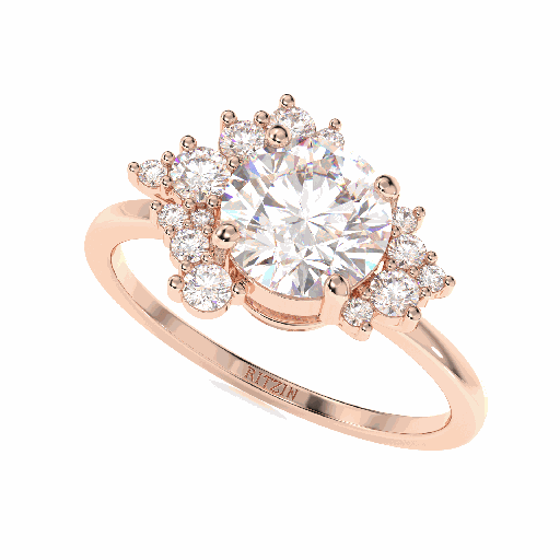 Round Diamond Engagement Ring for Women