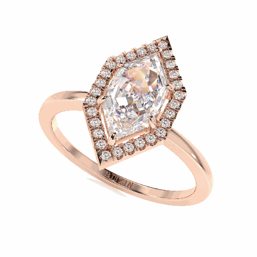 Marquise Diamond Halo Style Engagement Ring for Women