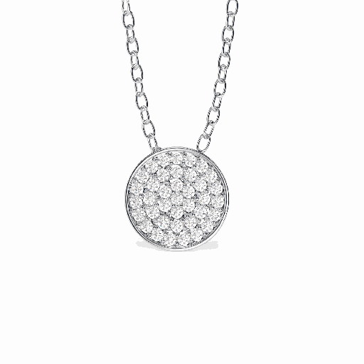 Round Diamond Pendant for Women