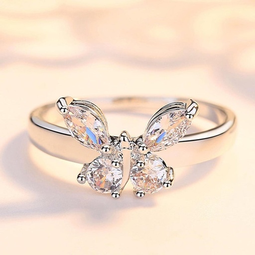 Marquise And Round Cut Diamond Unique Butterfly Style Birthday Gift Ring for Women