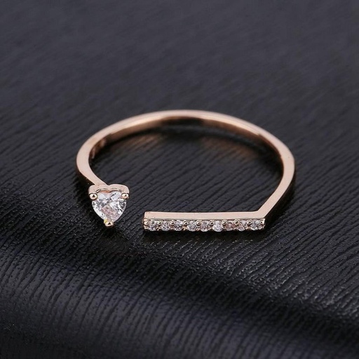 Heart Cut Diamond Unique Style Birthday Gift Ring for Women