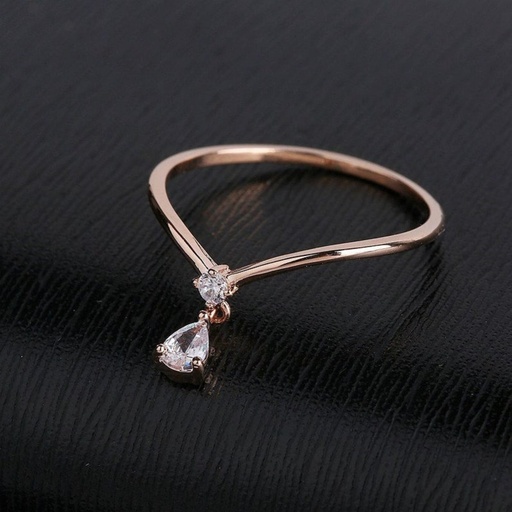 Pear Cut Diamond Unique Style Toi Et Moi Birthday Gift  Ring for Women