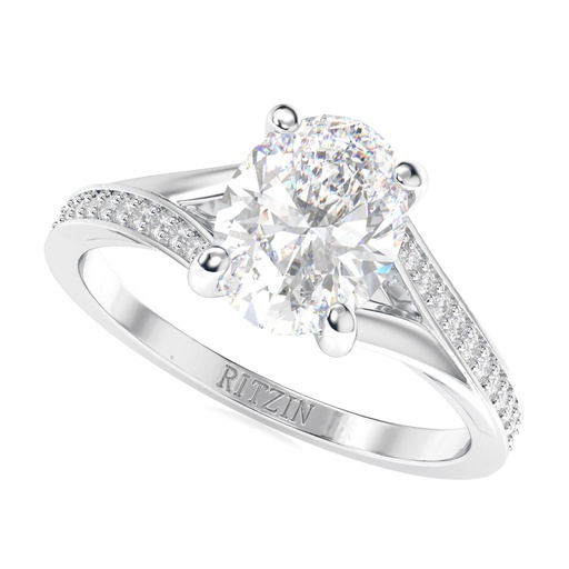 1.00CT Oval Cut Diamond Anniversary Ring For Women