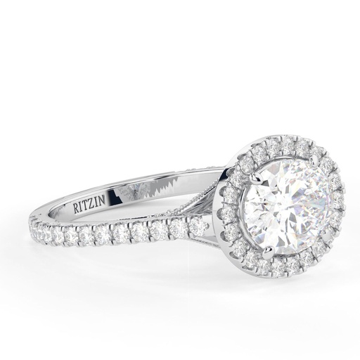 2.00CTOval Cut Diamond Hidden Halo Engagement Ring for Women