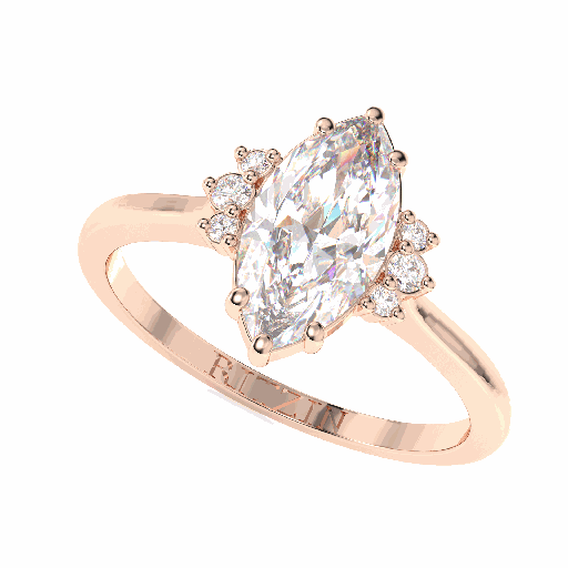 Marquise Shape Diamond Engagement Ring for Women